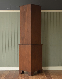 j-1088-f アンティークコーナーキャビネットの後ろ