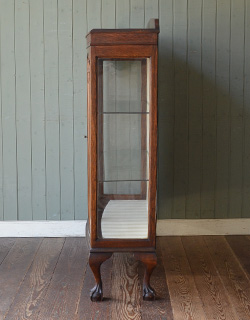 j-1092-f アンティークガラスキャビネットの横