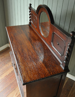 j-1094-f アンティークミラー付きサイドボードの天板