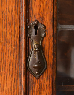 j-1099-f アンティークガラスブックケースの取っ手