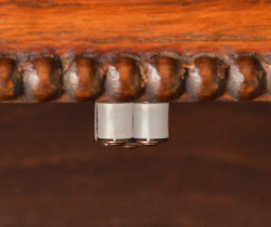 j-1099-f アンティークガラスブックケースのローラーキャッチャー