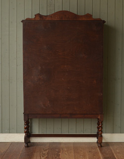 j-1099-f アンティークガラスブックケースの後ろ