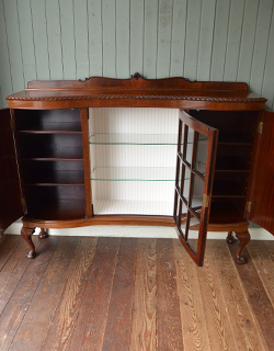 j-1130-f アンティークブックケースの扉内