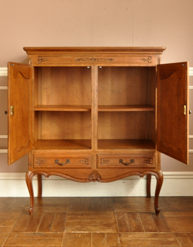 j-1149-f アンティークキャビネットの扉内