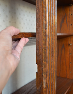 j-1181-f アンティークブックケースの棚板