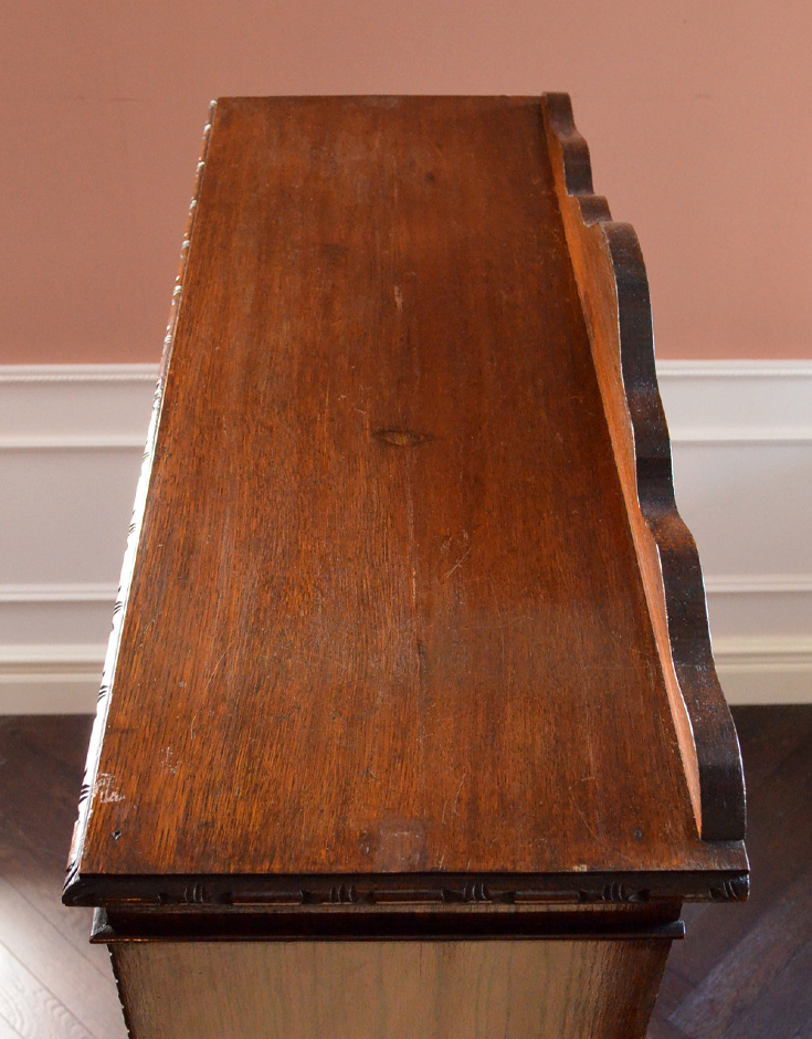 j-1202-f アンティークブックケースの天板