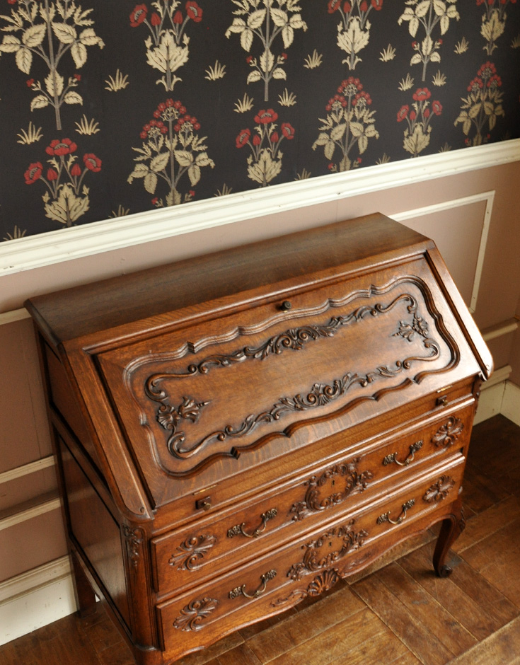 j-1218-f アンティークビューローの天板