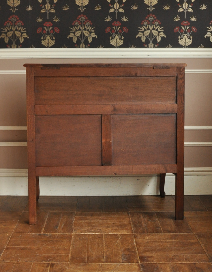 j-1218-f アンティークビューローの後ろ