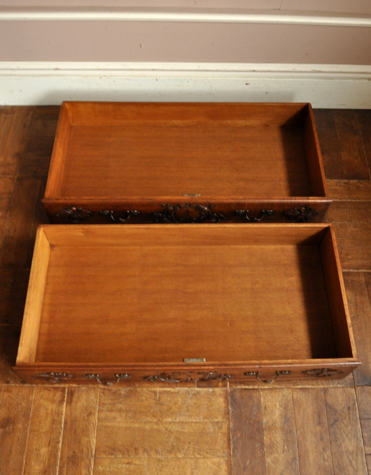 j-1218-f アンティークビューローの引き出し