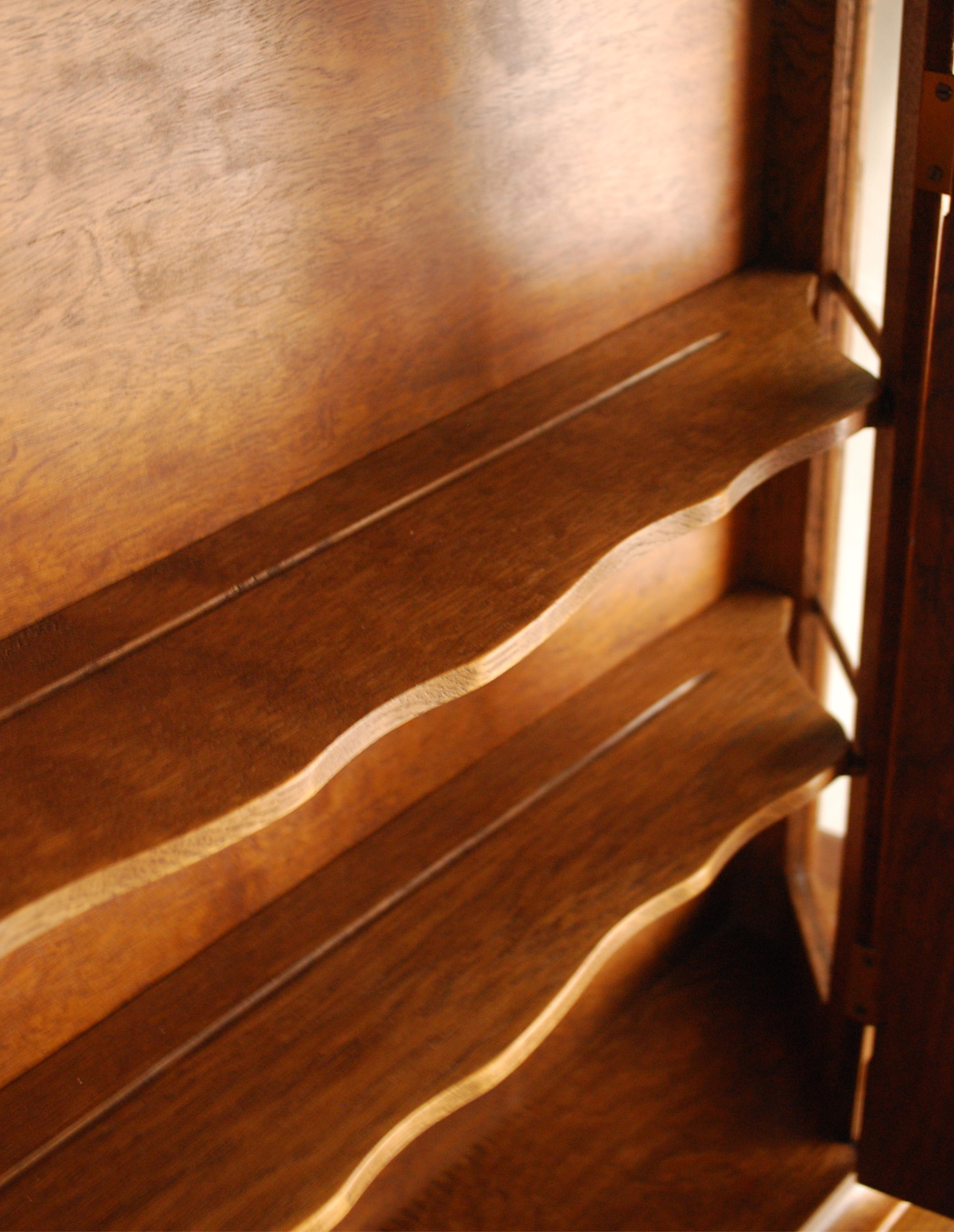 j-1229-f アンティークウォールキャビネットの扉内