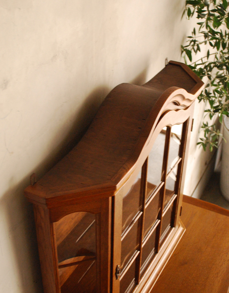 j-1229-f アンティークウォールキャビネットの天板