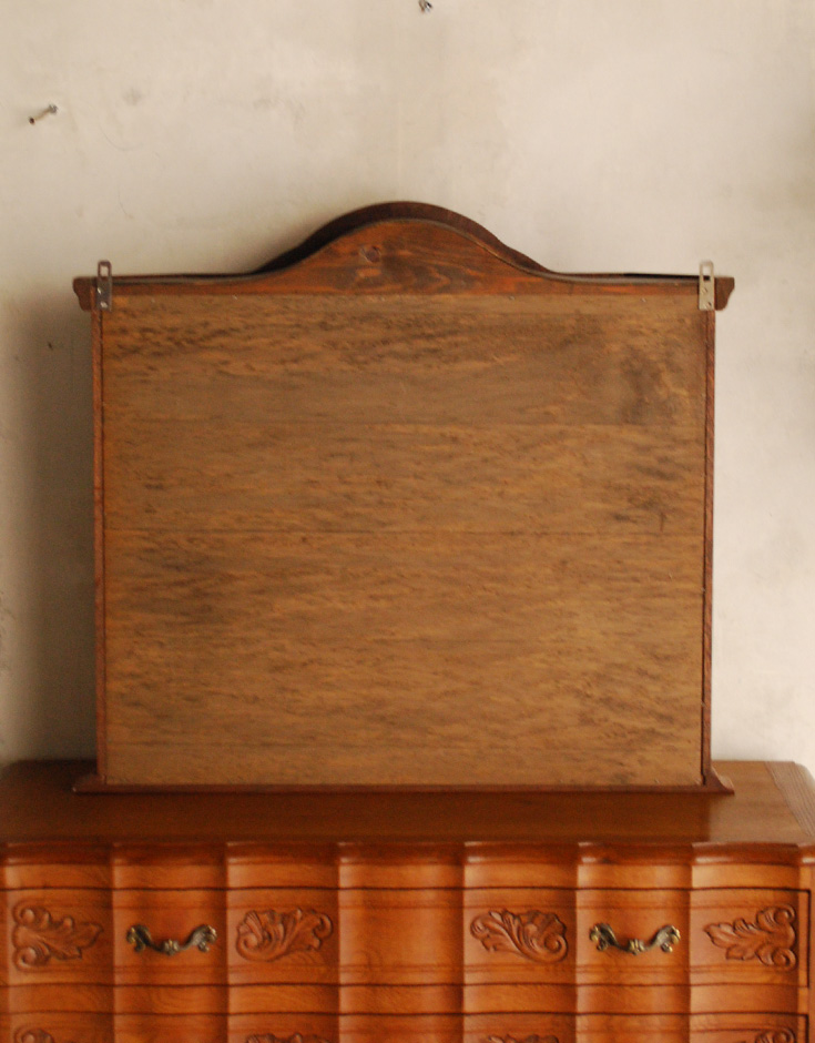 j-1229-f アンティークウォールキャビネットの後ろ