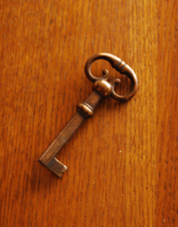 j-1229-f アンティークウォールキャビネットの鍵