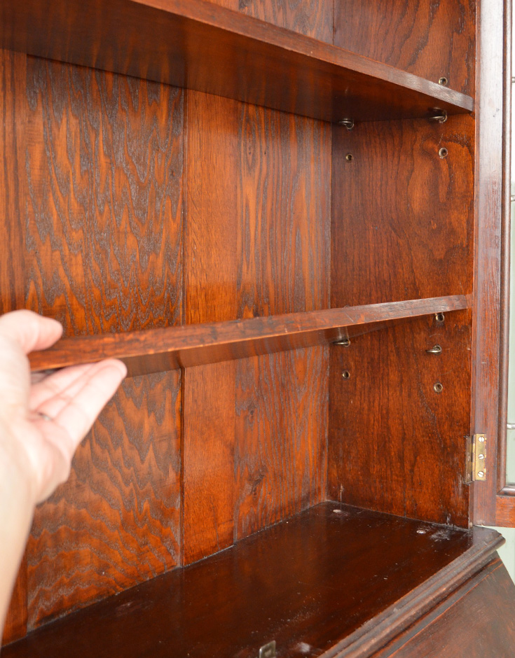 j-1248-f アンティークブックビューローの棚板