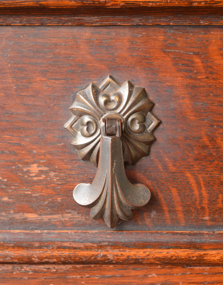 j-1248-f アンティークブックビューローの引き出しの取っ手