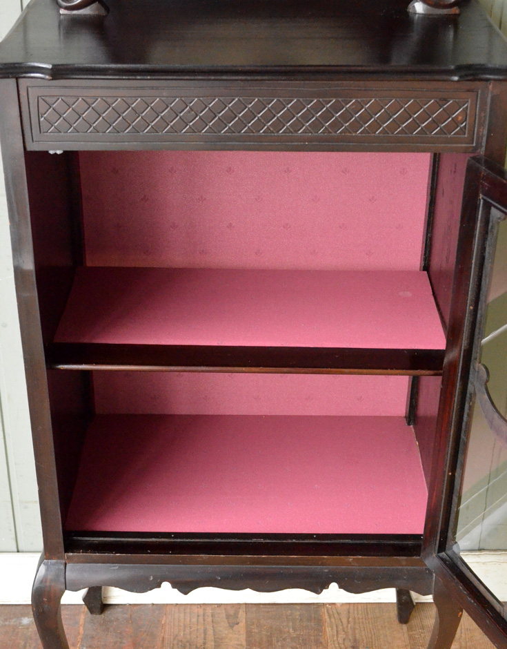 j-1250-f アンティークミュージックキャビネットの扉内