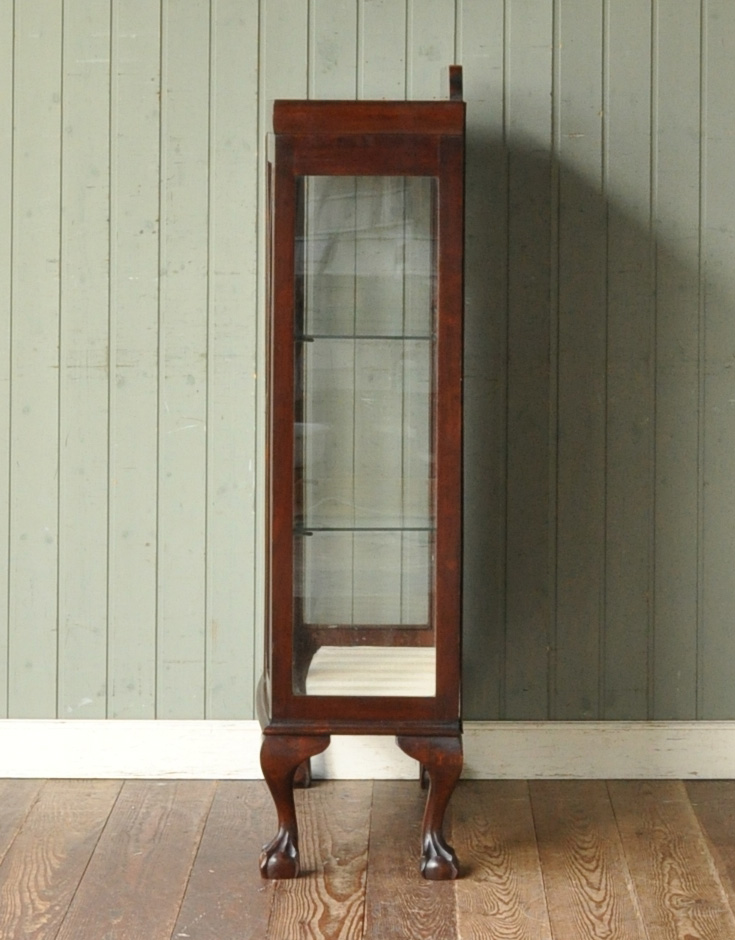 j-1274-f アンティークガラスキャビネットの横