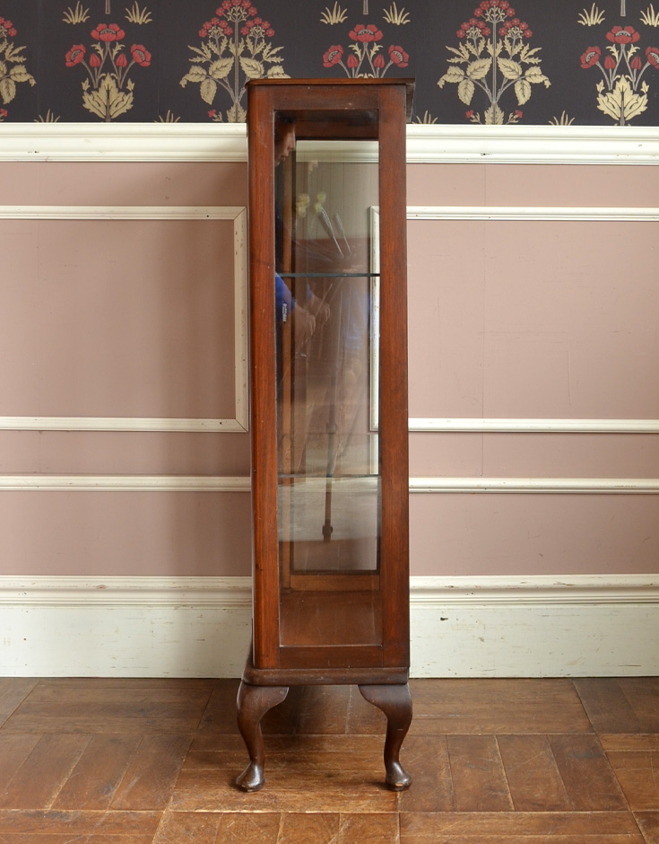 j-1277-f アンティークガラスキャビネットの横