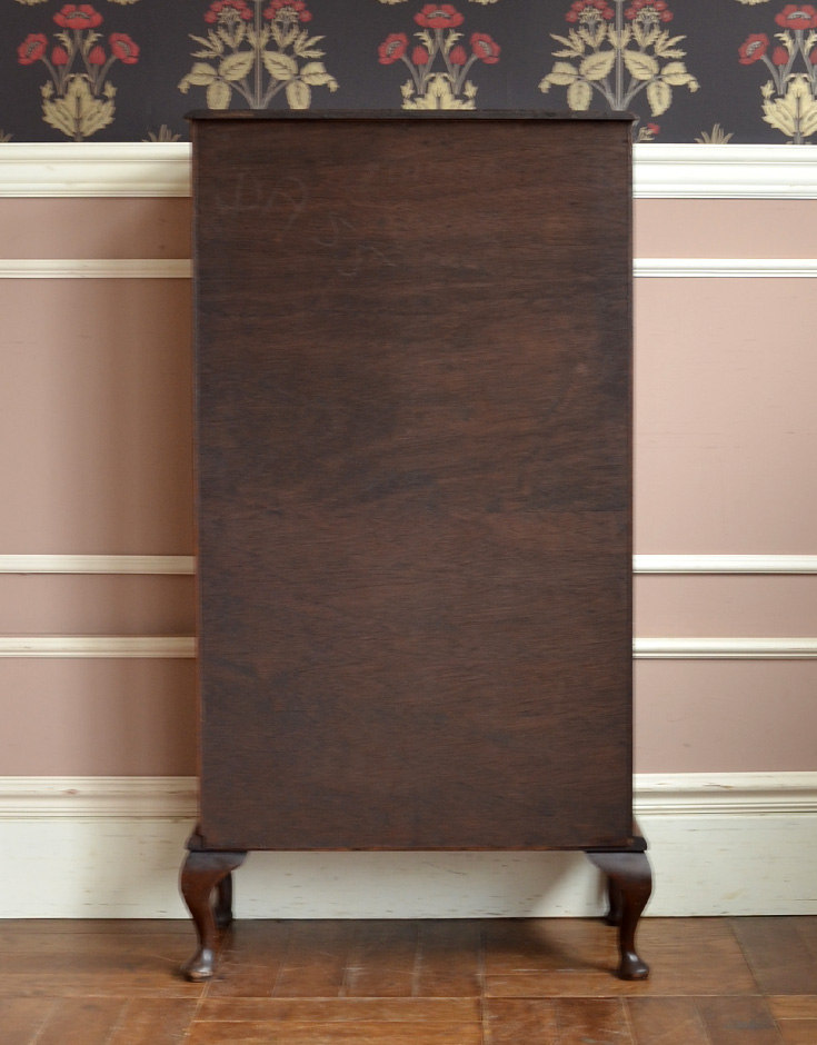 j-1277-f アンティークガラスキャビネットの後ろ