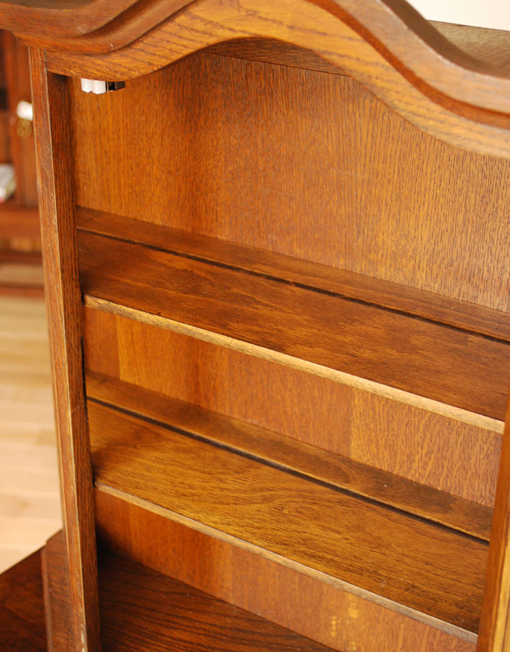 j-1300-f アンティークウォールキャビネットの扉内