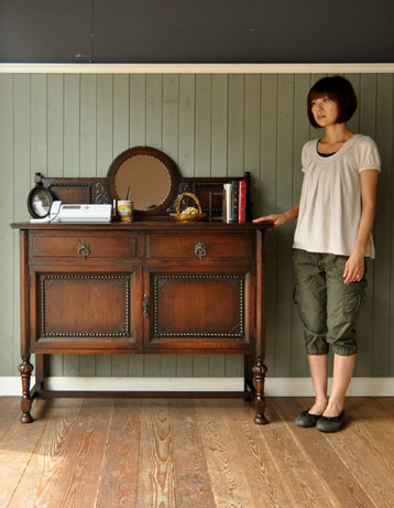 アンティークミラーサイドボード