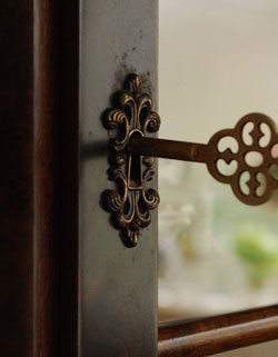 j-694-fアンティーク ウォール キャビネット