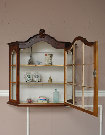 j-696-fアンティーク ウォール キャビネット