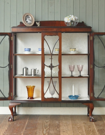 j-721-f アンティークガラスキャビネット