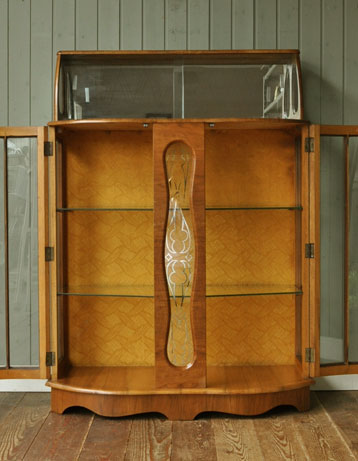 j-728-f アンティークガラスキャビネット