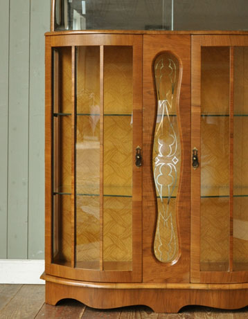 j-728-f アンティークガラスキャビネット