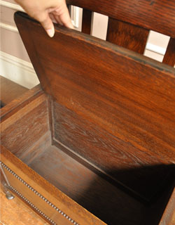 j-776-f アンティーク コファー（ベンチ）