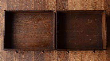 j-779-f アンティークアーコールカップボードの引き出し