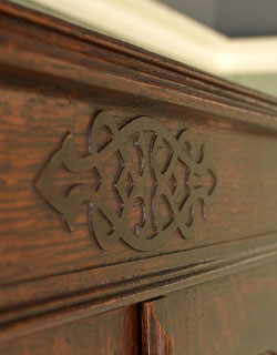 j-946-f アンティークブックケースの装飾