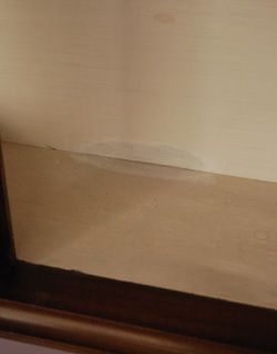 j-967-f アンティークウォールキャビネットの汚れ