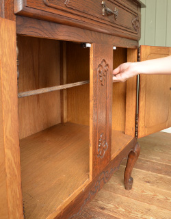 j-971-f アンティークサイドキャビネットの棚板