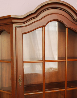 j-984-f アンティークウォールキャビネットの彫り