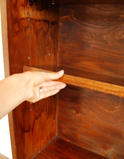 j-987-f アンティークブックケースの棚板