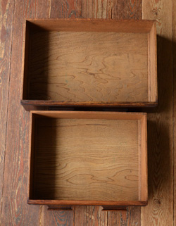 j-991-f アンティークブックビューロー（本棚兼デスク）の引き出し