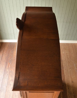 j-998-f アンティークガラスキャビネットの天板