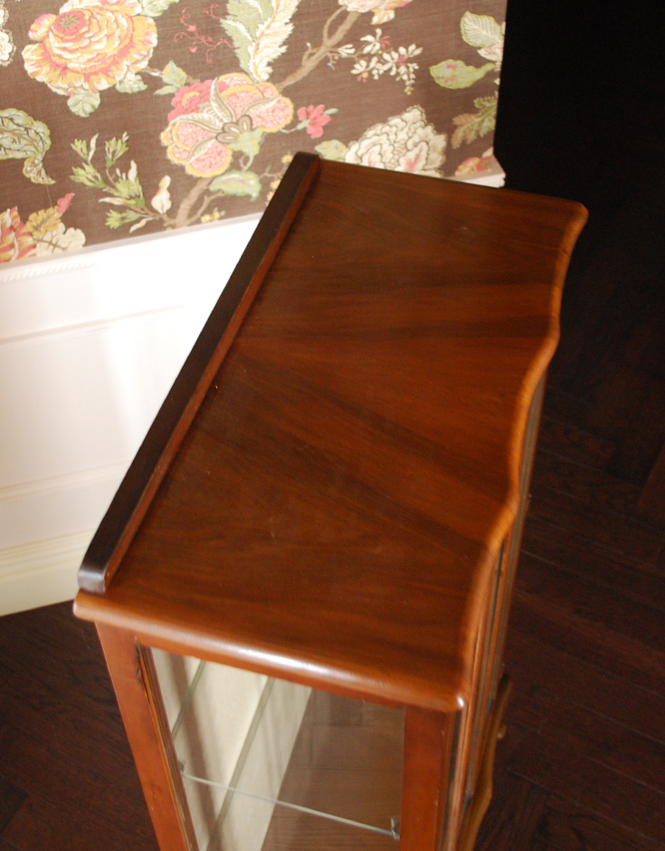 k-1049-f アンティークガラスキャビネットの天板