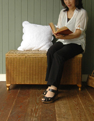 ソファにもなるオシャレな収納BOX。ロイドルーム ブランケットボックス