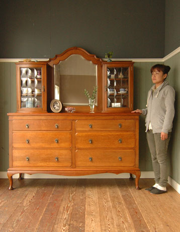 アンティークミラーサイドボード