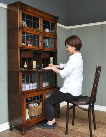 k-459-f アンティークスタッキングブックケース