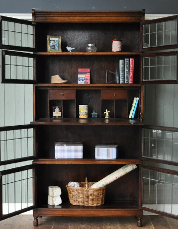 k-459-f アンティークスタッキングブックケース