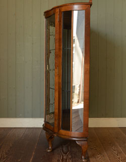 k-571-f アンティーク ガラスキャビネット