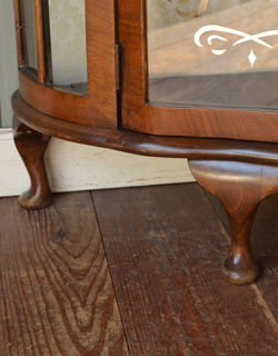 k-571-f アンティーク ガラスキャビネット