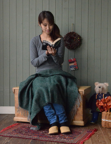 k-644-f アンティークブランケットボックス