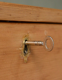 k-644-f アンティークブランケットボックス