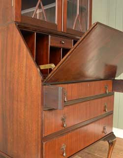 k-737k-f アンティークビューローブックケースのビューロー扉