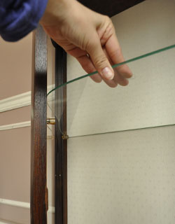 k-748-f アンティークガラスキャビネットの棚板